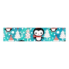 Blue Penguin Pattern, Adoxali, Christmas, Cute Velvet Scrunchie