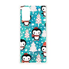 Blue Penguin Pattern, Adoxali, Christmas, Cute Samsung Galaxy Note 20 TPU UV Case