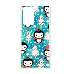 Blue Penguin Pattern, Adoxali, Christmas, Cute Samsung Galaxy Note 20 Ultra TPU UV Case