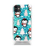 Blue Penguin Pattern, Adoxali, Christmas, Cute iPhone 11 TPU UV Print Case Front