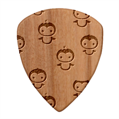 Blue Penguin Pattern, Adoxali, Christmas, Cute Wood Guitar Pick (Set of 10)