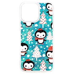 Blue Penguin Pattern, Adoxali, Christmas, Cute iPhone 15 Pro Max TPU UV Print Case