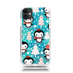 Blue Penguin Pattern, Adoxali, Christmas, Cute Iphone 11 Tpu Uv Print Case by kyorashop23