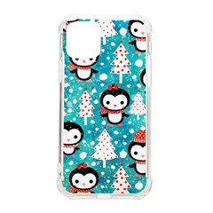 Blue Penguin Pattern, Adoxali, Christmas, Cute Iphone 11 Pro 5 8 Inch Tpu Uv Print Case by kyorashop23