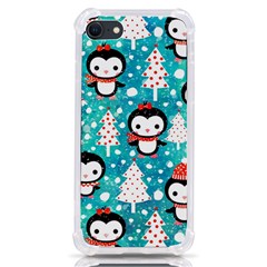 Blue Penguin Pattern, Adoxali, Christmas, Cute Iphone Se by kyorashop23