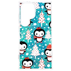 Blue Penguin Pattern, Adoxali, Christmas, Cute Samsung Galaxy S24 Plus 6 7 Inch Tpu Uv Case by kyorashop23