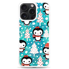 Blue Penguin Pattern, Adoxali, Christmas, Cute Iphone 15 Pro Max Tpu Uv Print Case by kyorashop23