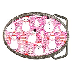 Cute Snowmen With Hats, Adoxali, Christmas Belt Buckles by kyorashop23