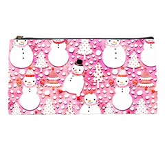 Cute Snowmen With Hats, Adoxali, Christmas Pencil Case by kyorashop23