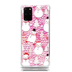 Cute Snowmen With Hats, Adoxali, Christmas Samsung Galaxy S20 Plus 6 7 Inch Tpu Uv Case by kyorashop23