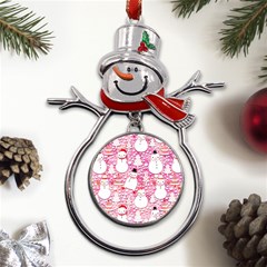 Cute Snowmen With Hats, Adoxali, Christmas Metal Snowman Ornament