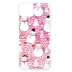 Cute Snowmen With Hats, Adoxali, Christmas Iphone 15 Tpu Uv Print Case by kyorashop23