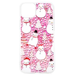 Cute Snowmen With Hats, Adoxali, Christmas Iphone 15 Pro Tpu Uv Print Case