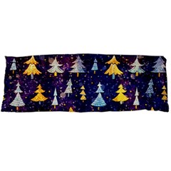 Gold And Blue Trees, Adoxali, Christmas Body Pillow Case Dakimakura (two Sides) by kyorashop23