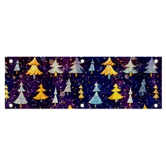 Gold And Blue Trees, Adoxali, Christmas Banner And Sign 6  X 2  by kyorashop23