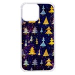 Gold And Blue Trees, Adoxali, Christmas iPhone 13 Pro Max TPU UV Print Case Front