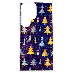 Gold And Blue Trees, Adoxali, Christmas Samsung Galaxy S24 Plus 6 7 Inch Tpu Uv Case by kyorashop23