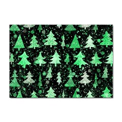 Green Christmas Trees, Adoxali, Scandinavian Sticker A4 (10 Pack) by kyorashop23