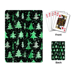 Green Christmas Trees, Adoxali, Scandinavian Playing Cards Single Design (rectangle)