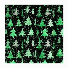 Green Christmas Trees, Adoxali, Scandinavian Medium Glasses Cloth by kyorashop23