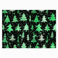 Green Christmas Trees, Adoxali, Scandinavian Large Glasses Cloth