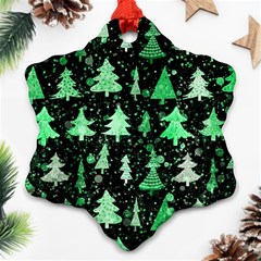 Green Christmas Trees, Adoxali, Scandinavian Ornament (snowflake)