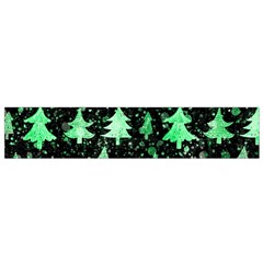 Green Christmas Trees, Adoxali, Scandinavian Small Premium Plush Fleece Scarf by kyorashop23