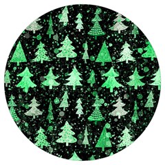 Green Christmas Trees, Adoxali, Scandinavian Round Trivet by kyorashop23