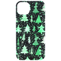 Green Christmas Trees, Adoxali, Scandinavian Iphone 15 Pro Black Uv Print Pc Hardshell Case by kyorashop23