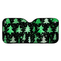 Green Christmas Trees, Adoxali, Scandinavian Car Windshield by kyorashop23