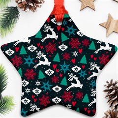 Holiday Season Pattern Ornament (star)