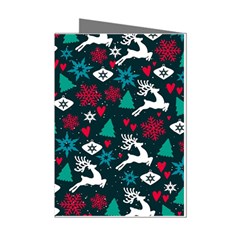 Holiday Season Pattern Mini Greeting Cards (pkg Of 8)