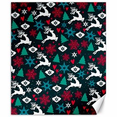 Holiday Season Pattern Canvas 8  X 10  by kyorashop23