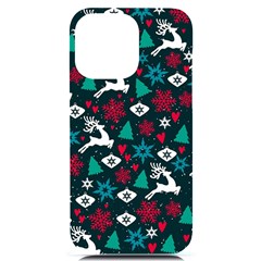 Holiday Season Pattern Iphone 14 Pro Max Black Uv Print Case by kyorashop23