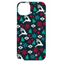 Holiday Season Pattern Iphone 14 Plus Black Uv Print Case by kyorashop23