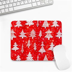 White And Red Trees, Adoxali, Christmas Small Mousepad by kyorashop23