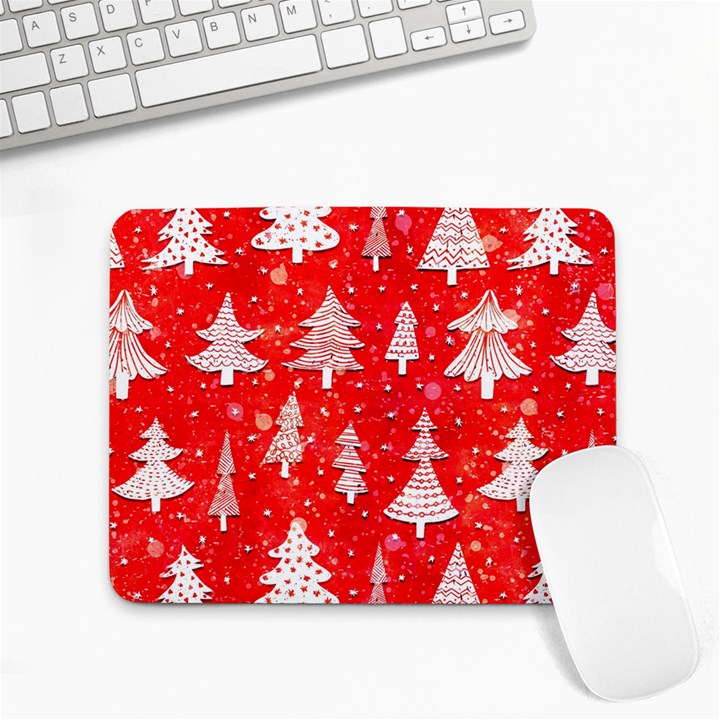 White And Red Trees, Adoxali, Christmas Small Mousepad