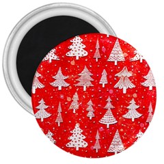 White And Red Trees, Adoxali, Christmas 3  Magnets