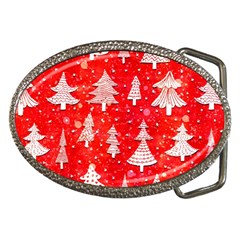 White And Red Trees, Adoxali, Christmas Belt Buckles