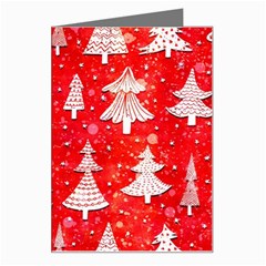 White And Red Trees, Adoxali, Christmas Greeting Card