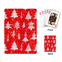 White And Red Trees, Adoxali, Christmas Playing Cards Single Design (rectangle)