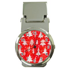 White And Red Trees, Adoxali, Christmas Money Clip Watches