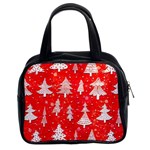 White And Red Trees, Adoxali, Christmas Classic Handbag (Two Sides) Front