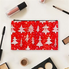 White And Red Trees, Adoxali, Christmas Cosmetic Bag (Medium)