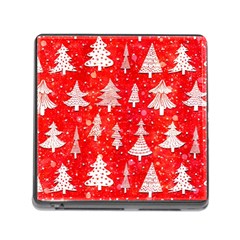 White And Red Trees, Adoxali, Christmas Memory Card Reader (Square 5 Slot)