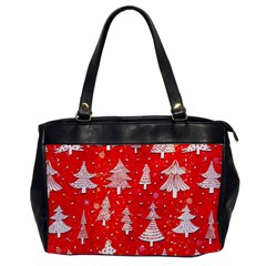 White And Red Trees, Adoxali, Christmas Oversize Office Handbag