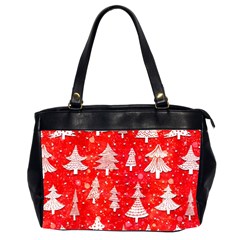 White And Red Trees, Adoxali, Christmas Oversize Office Handbag (2 Sides)