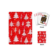 White And Red Trees, Adoxali, Christmas Playing Cards Single Design (mini)