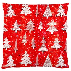 White And Red Trees, Adoxali, Christmas Large Cushion Case (Two Sides)