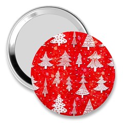 White And Red Trees, Adoxali, Christmas 3  Handbag Mirrors by kyorashop23